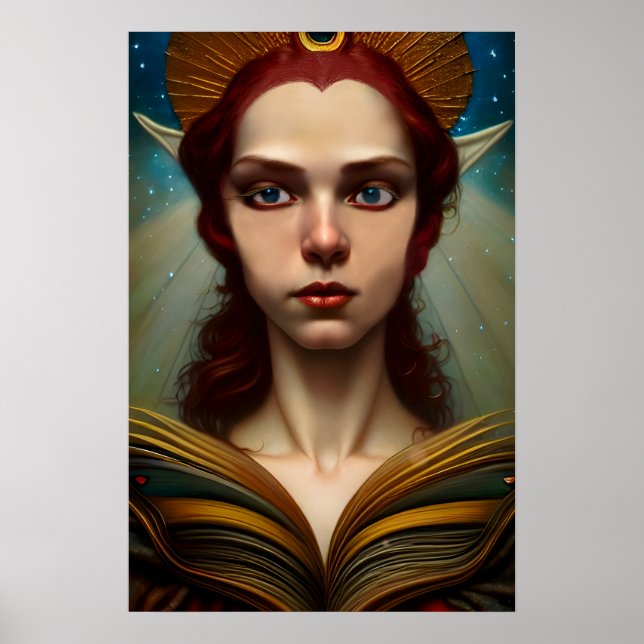 Fantasy Goddess Elves AI Poster (Framsidan)