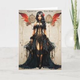 Fantasy Gothic Greeting Card Tack Kort