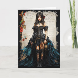 Fantasy Gothic Greeting Card Tack Kort