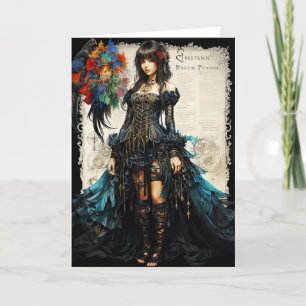 Fantasy Gothic Greeting Card Tack Kort