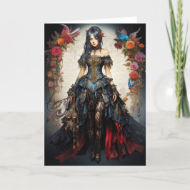 Fantasy Gothic Greeting Card Tack Kort
