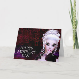Fantasy Gothic Mörk Mors dag Card Kort