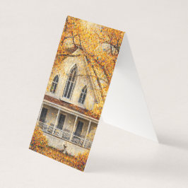 Fantasy Gothic-Revival Carpenter House Folded Card Kort
