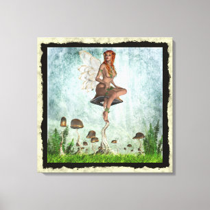 Fantasy Gothic Toadstool Älva 1 Canvastryck