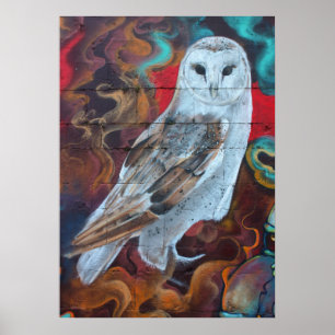 Fantasy Graffiti Snowy Uggla Poster