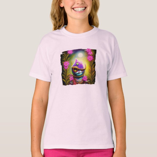 Fantasy groda med hatt T-Shirt (Framsida)
