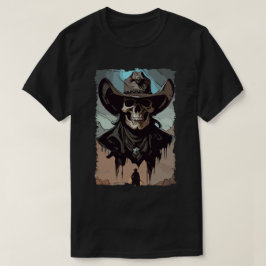 Fantasy Grunge Skull Vilda western Cowboy Southern T Shirt