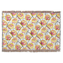 Fantasy gula rosor svarta grunge bläcklinjer