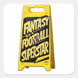 Fantasy gult plaster golv fyrkantigt klistermärke
