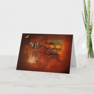 Fantasy Halloween-kort för granne Kort