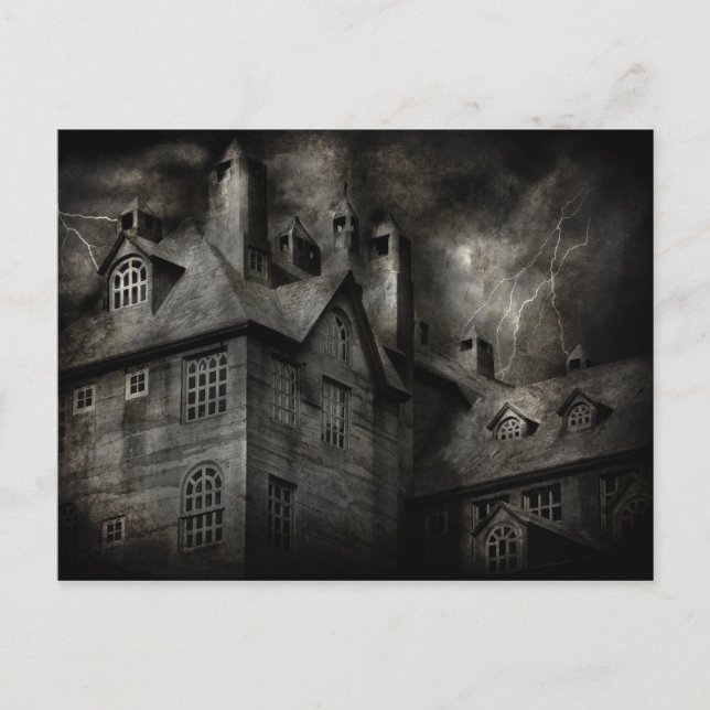 Fantasy - Haunted - Det var en mörk och stormig kv Vykort (Framsida)