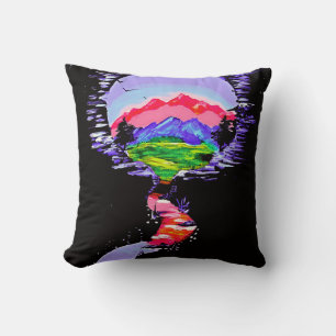 "Fantasy Haven" Decorative Pillow Kudde