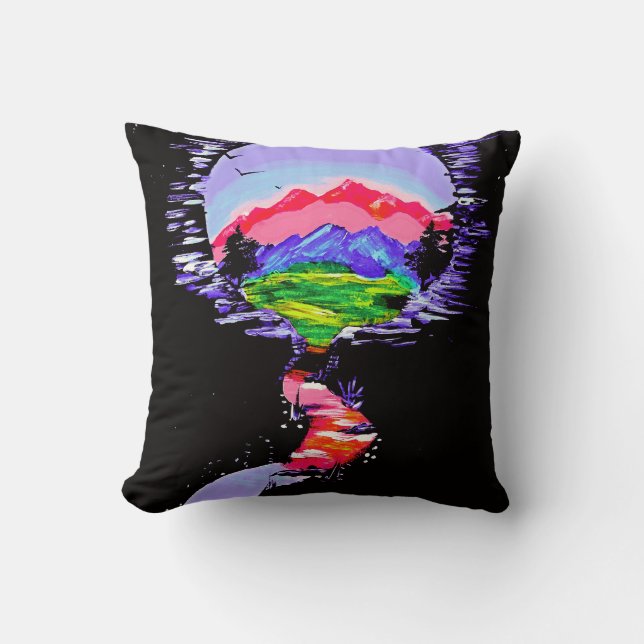 "Fantasy Haven" Decorative Pillow Kudde (Framsida)