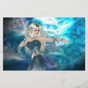 Fantasy Himlar Siren Brevpapper