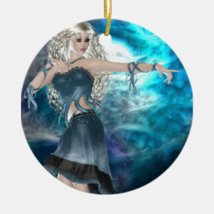 Fantasy Himlar Siren Julgransprydnad Keramik