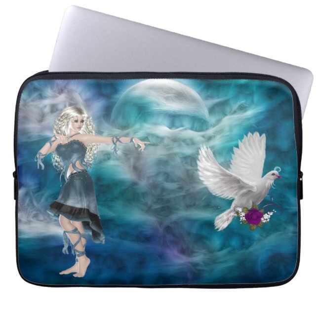 Fantasy Himlar Siren Laptop Sleeve (Framsidan)