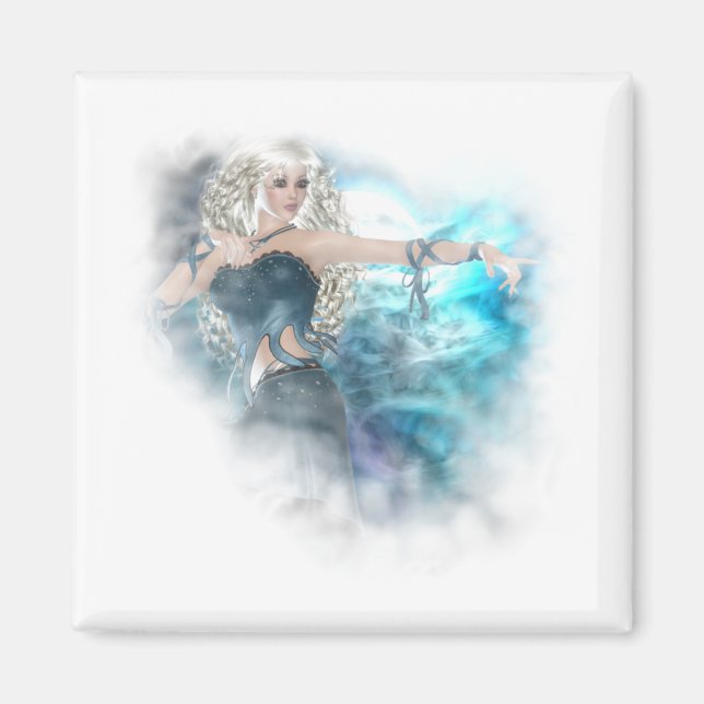 Fantasy Himlar Siren Vignette Magnet (Framsidan)