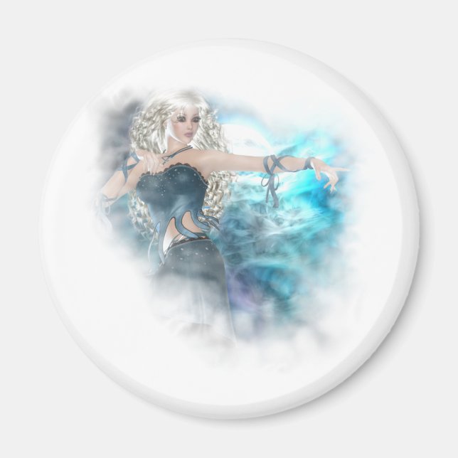 Fantasy Himlar Siren Vignette Magnet (Framsidan)