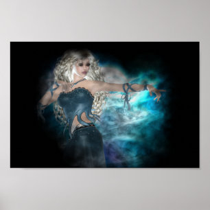 Fantasy Himlar Siren Vignette Poster