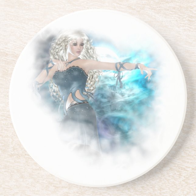 Fantasy Himlar Siren Vignette Underlägg Sandsten (Framsidan)