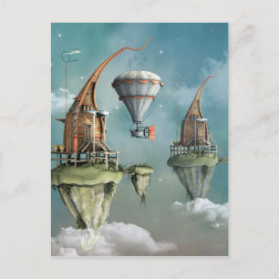 Fantasy himmel abode vykort