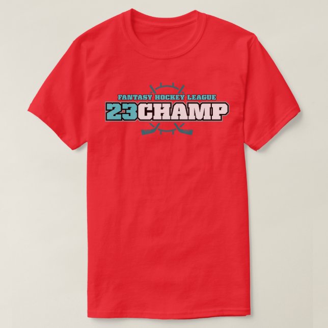 Fantasy Hockey 2023 Champion ALT T Shirt (Design framsida)