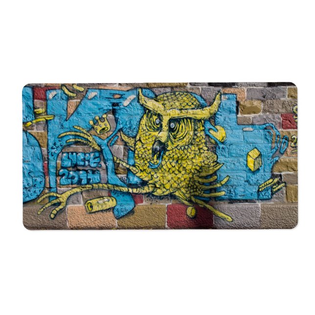 Fantasy Horned Uggla Graffiti Fraktsedel (Framsidan)