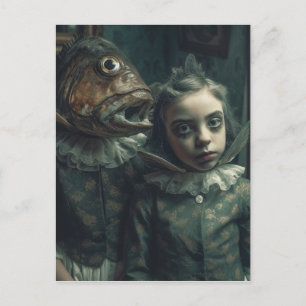 Fantasy Horror Fish Twillingars Vykort