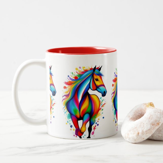 Fantasy Horse Art Mugg (Med munk)