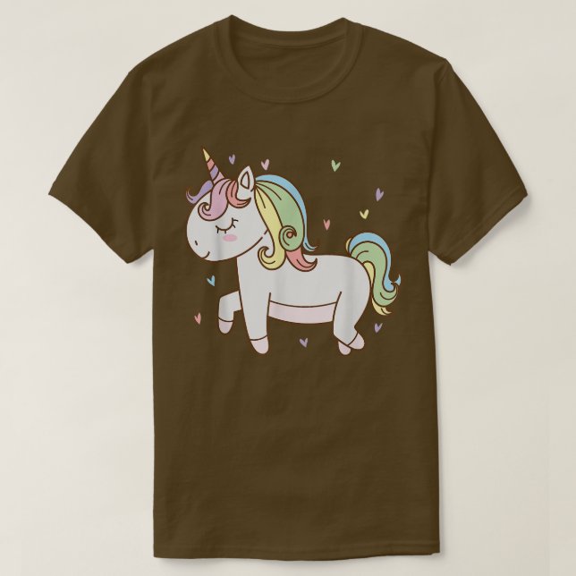 fantasy Horse Unicorn springer drömmande T Shirt (Design framsida)