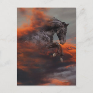 Fantasy Horses: Clouds Vykort