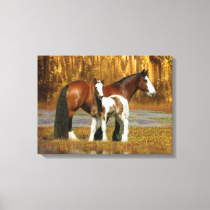 Fantasy Horses: Mare & Foal Canvastryck