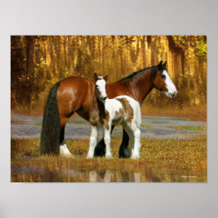 Fantasy Horses: Mare & Foal Poster