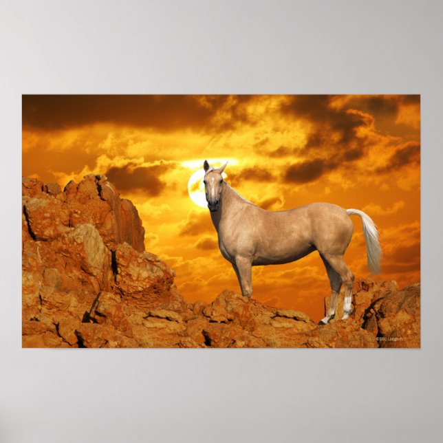 Fantasy Horses: Mountain Poster (Framsidan)
