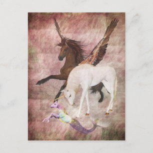 Fantasy Horses Vykort