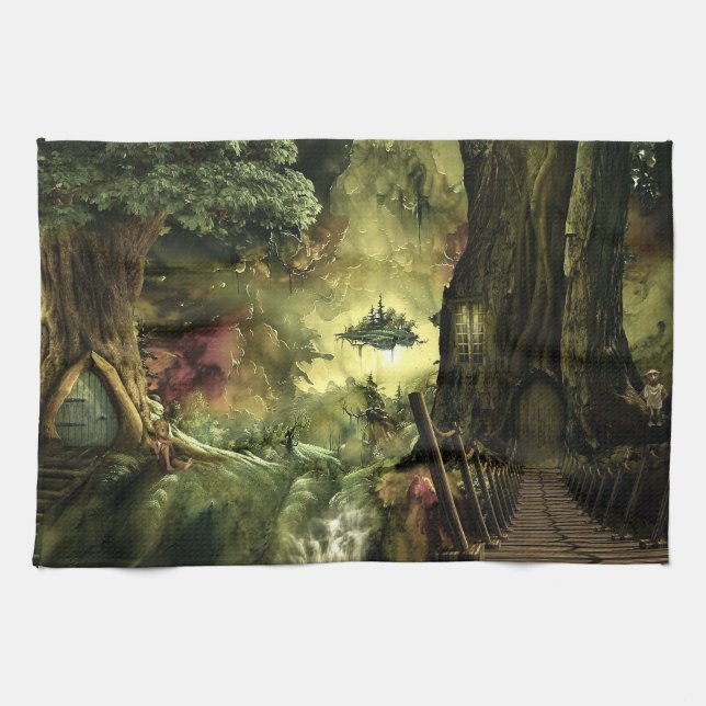 Fantasy i Amazonas Kökshandduk (Horisontell)