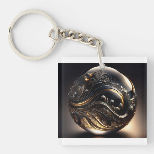 Fantasy Image Of a Grey Transparent Ball With Art (Framsidan)