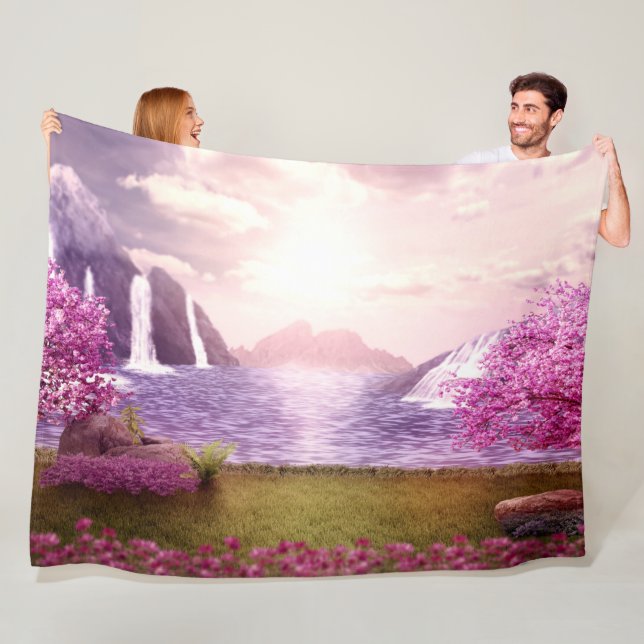 FANTASY in ROSA Fleecefilt (På plats)
