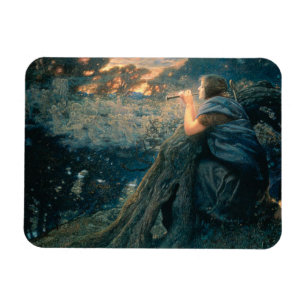 Fantasy in Twilight (av Edward Robert Hughes) Magnet
