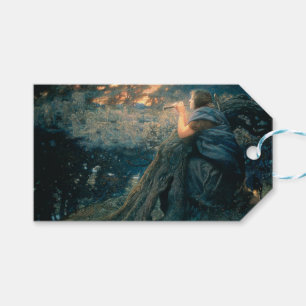 Fantasy in Twilight (av Edward Robert Hughes) Presentetikett