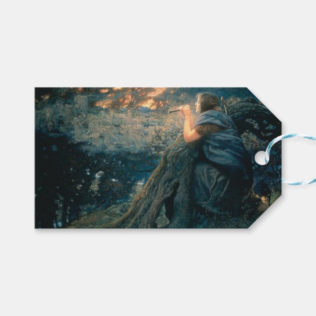 Fantasy in Twilight (av Edward Robert Hughes) Presentetikett (Framsidan (Horisontell))