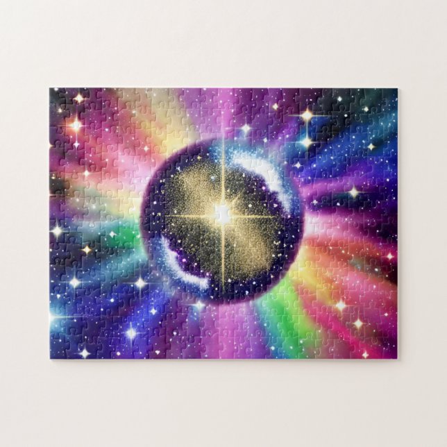 Fantasy Indigo Bursting från Sphere Radiant Energy Pussel (Horisontell)