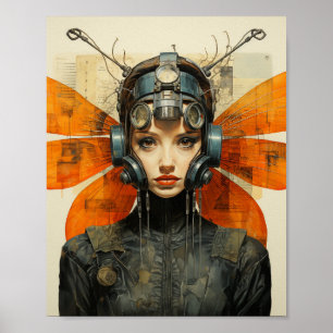 Fantasy Insekt Woman Poster
