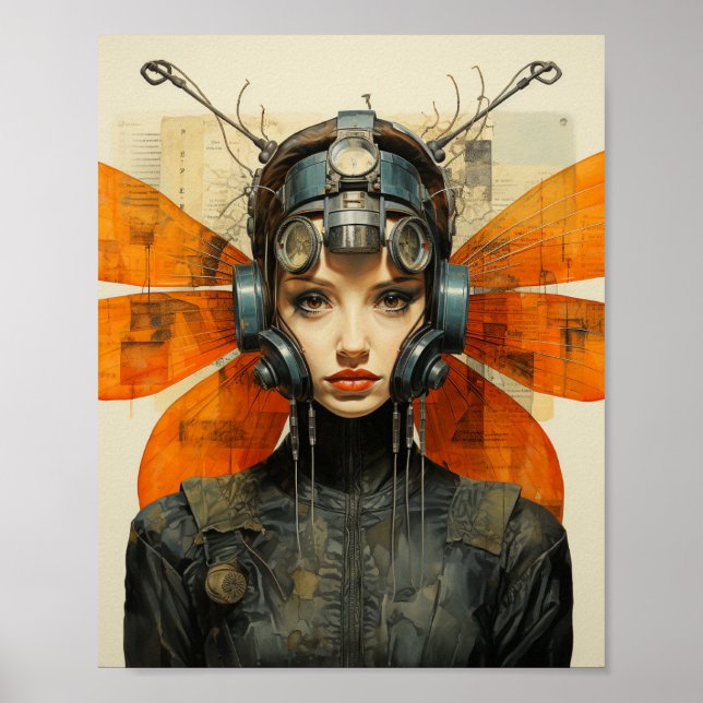 Fantasy Insekt Woman Poster (Framsidan)