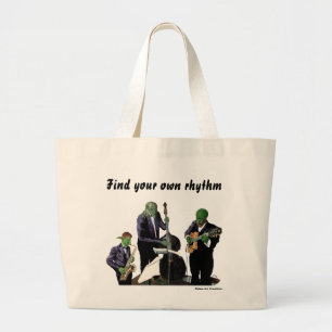 Fantasy Jazz Blues Musician Art Tote Bag Jumbo Tygkasse