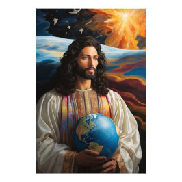 *~* Fantasy Jesus AP50 Universe Earth Fototryck