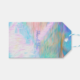 Fantasy Joyful Thanks– Romantisk Abstrakt Elegans Presentetikett