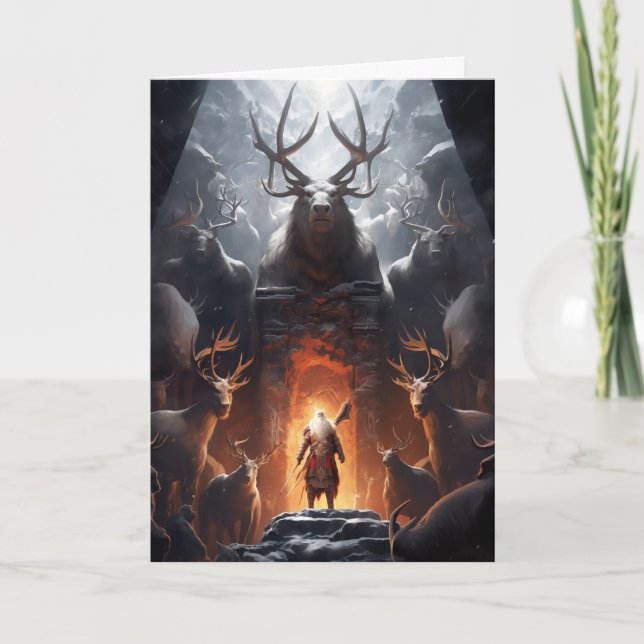 Fantasy julkort tack kort (Framsida)