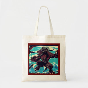 Fantasy Kaiju Anime - Woodcut 3 Tygkasse