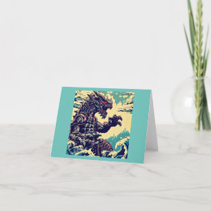 Fantasy Kaiju Anime - Woodcut 4 Kort